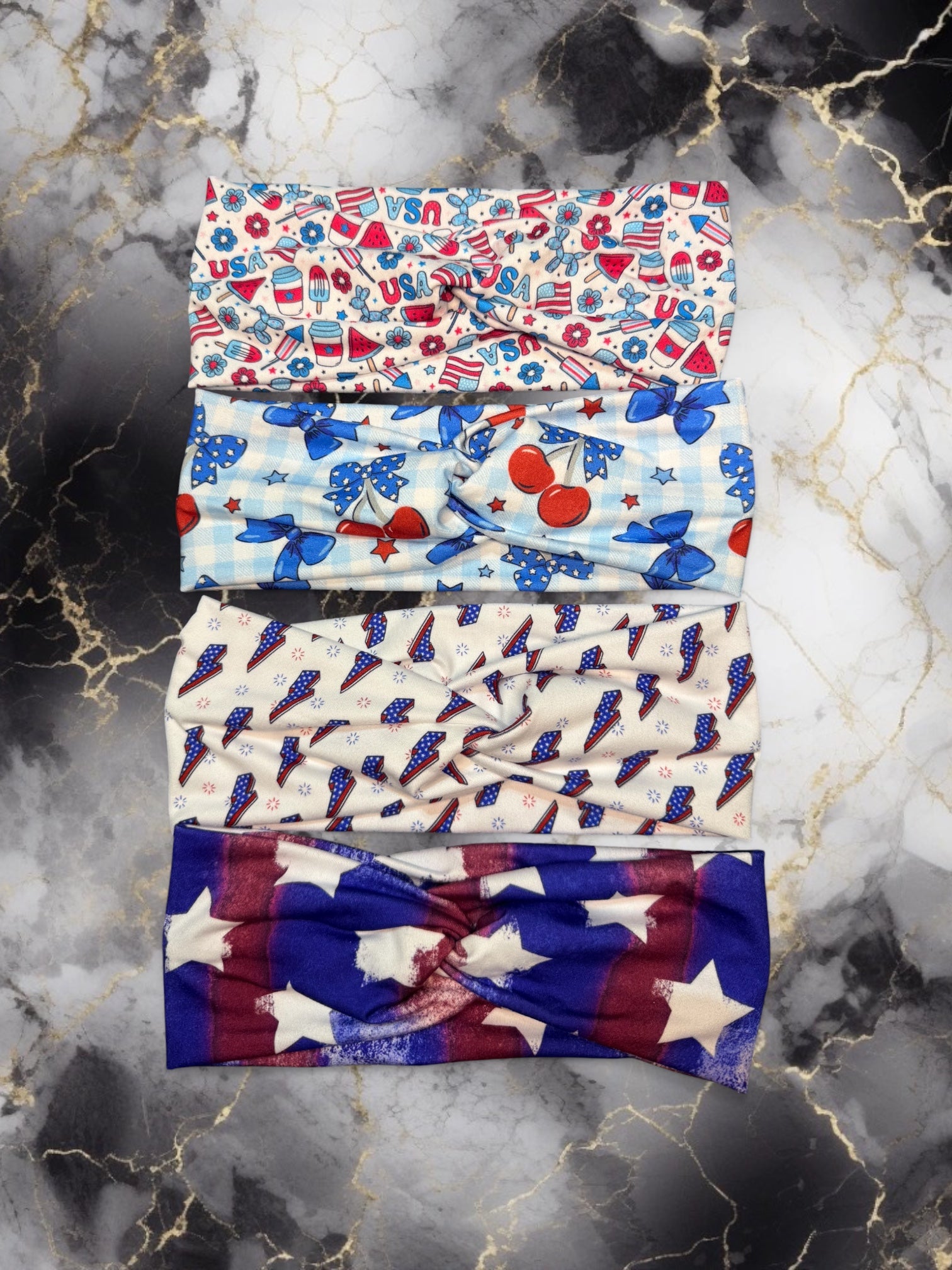 Patriotic twist headband
